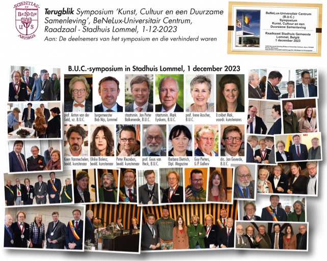 Symposium terugblik B.U.C. Stadhuis Lommel 1 dec 2023