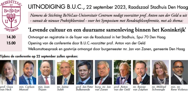 Uitnodigingskaart symposium Den Haag september 2023
